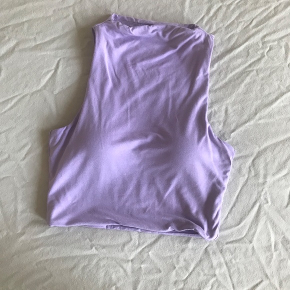 Klassy Network lilac mock neck tank top crop brami - Picture 3 of 5